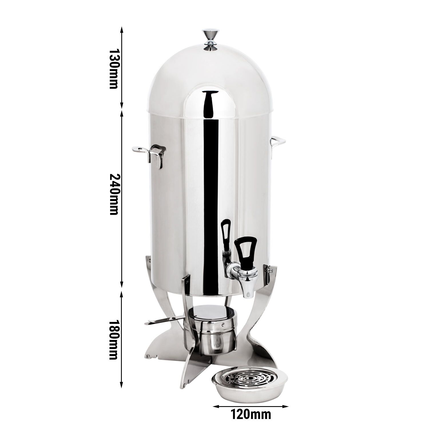 Distributeur de boissons chaudes - 5 litres - Chromé