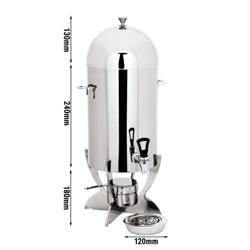 Warme dranken dispenser - 5 liter - Chroom
