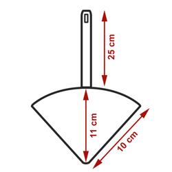 (4 unid) Coador para panela de massa - aço inoxidável - 8L - compatível com NSK24 - 195x348x240mm