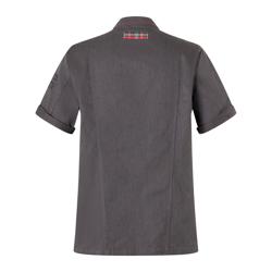 KARLOWSKY | Short sleeve chef jacket denim style ROCK CHEF®-Stage2 - Size: 50