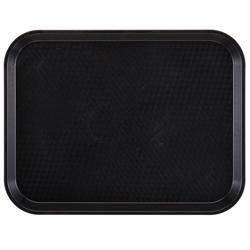 (24 Stück) CAMBRO | Fast Food Tablett - rechteckig - 345x265mm - hohes Profil - Schwarz