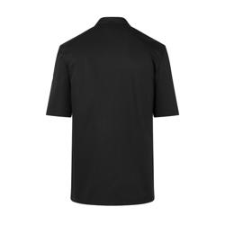 KARLOWSKY | Gustav Men's Chef Jacket – Short Sleeve - Black - Size 46 - Press-Stud Closure