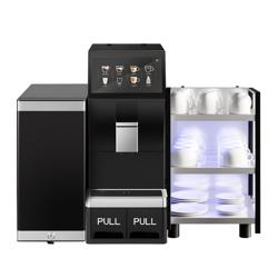 Réfrigérateur à lait pour machine à café - 210mm - 9.8 L - 1 porte vitrée - Noir - +2 à +18 °C