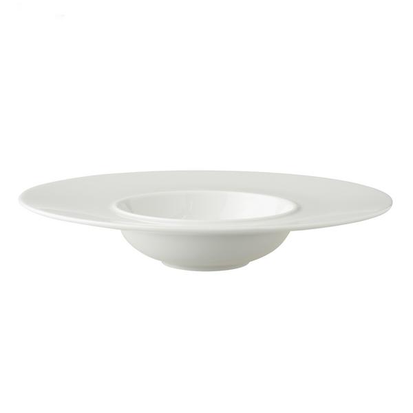 (6 szt.) WHITE DELIGHT - Talerz do makaronu - Porcelana - Ø 240mm - Biały
