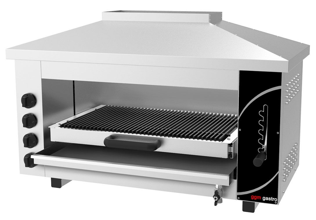 Gas Pita Oven / Salamander PRO - 13,2 kW - Waterbad
