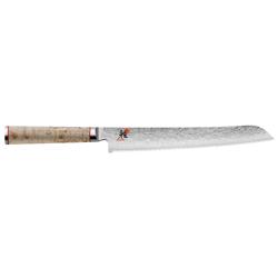 MIYABI | 5000 MCD Bread Knife Serrated 230 mm – Masur Birch - Made in Japan - Flower-Damascus
