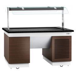 Soğuk Servis Ünitesi DUBLIN - 1600mm - Soğuk Küvetli - Tekerlekli - GN 1/1 - 4 adet GN küvet