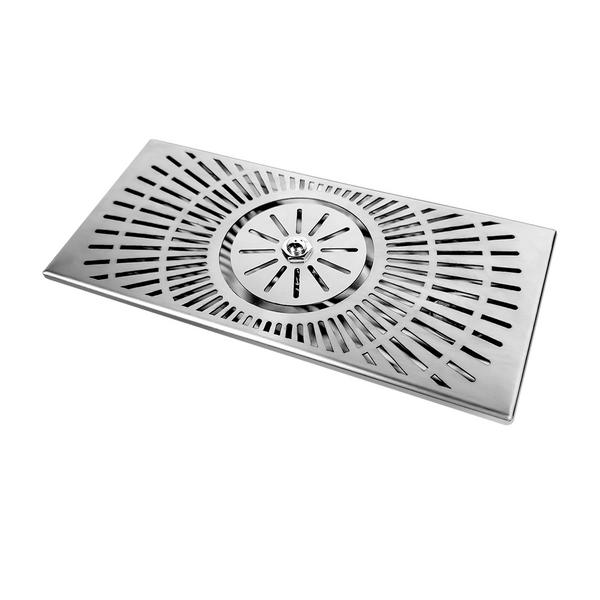 Inbouw glazenspoeler - met roosterafdekking - met automatische waterstop - met straalregelaar