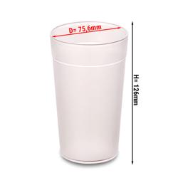 Polykarbonat glas mjölk - 300 ml - set med 100 stycken