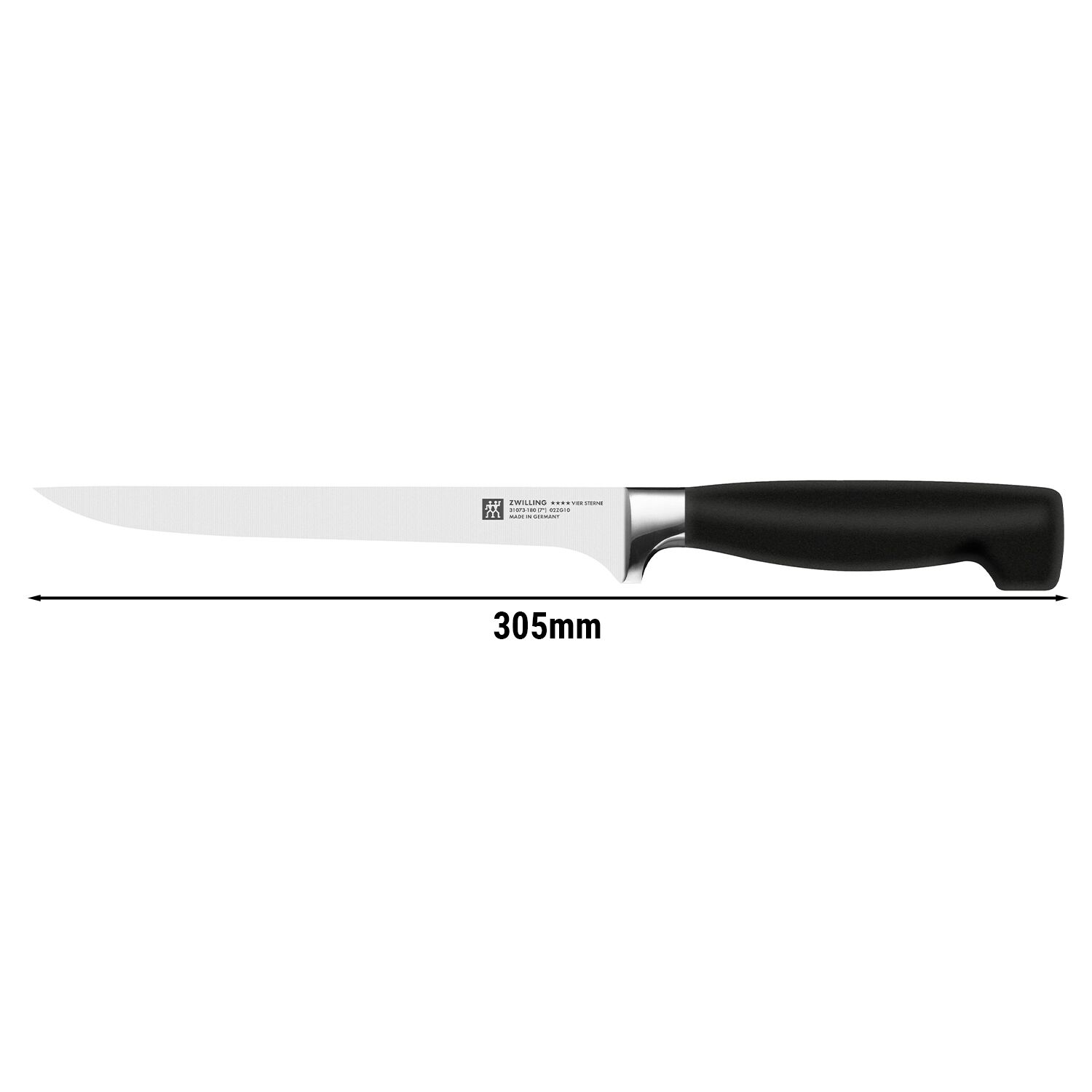 ZWILLING | VIER STERNE - Couteau à fileterer - Lame: 180 mm