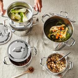 DEMEYERE| Atlantis 7 Stock Pot with Lid – Ø 20 cm - 18/10 Stainless Steel - Induction Ready