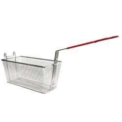 Cestello per friggitrice - 165x335x150mm - metallo zincato | manico in plastica ergonomico - compatibile con GFK481-16