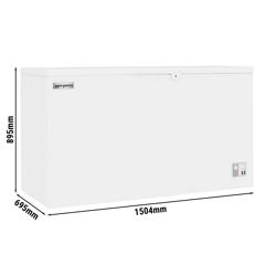 Tiefkühltruhe - 1500mm - 480 Liter - Kunststoffdeckel - inkl. Trennwand