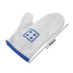 Ofenhandschuh mit Daumen - Leder - Länge: 300mm