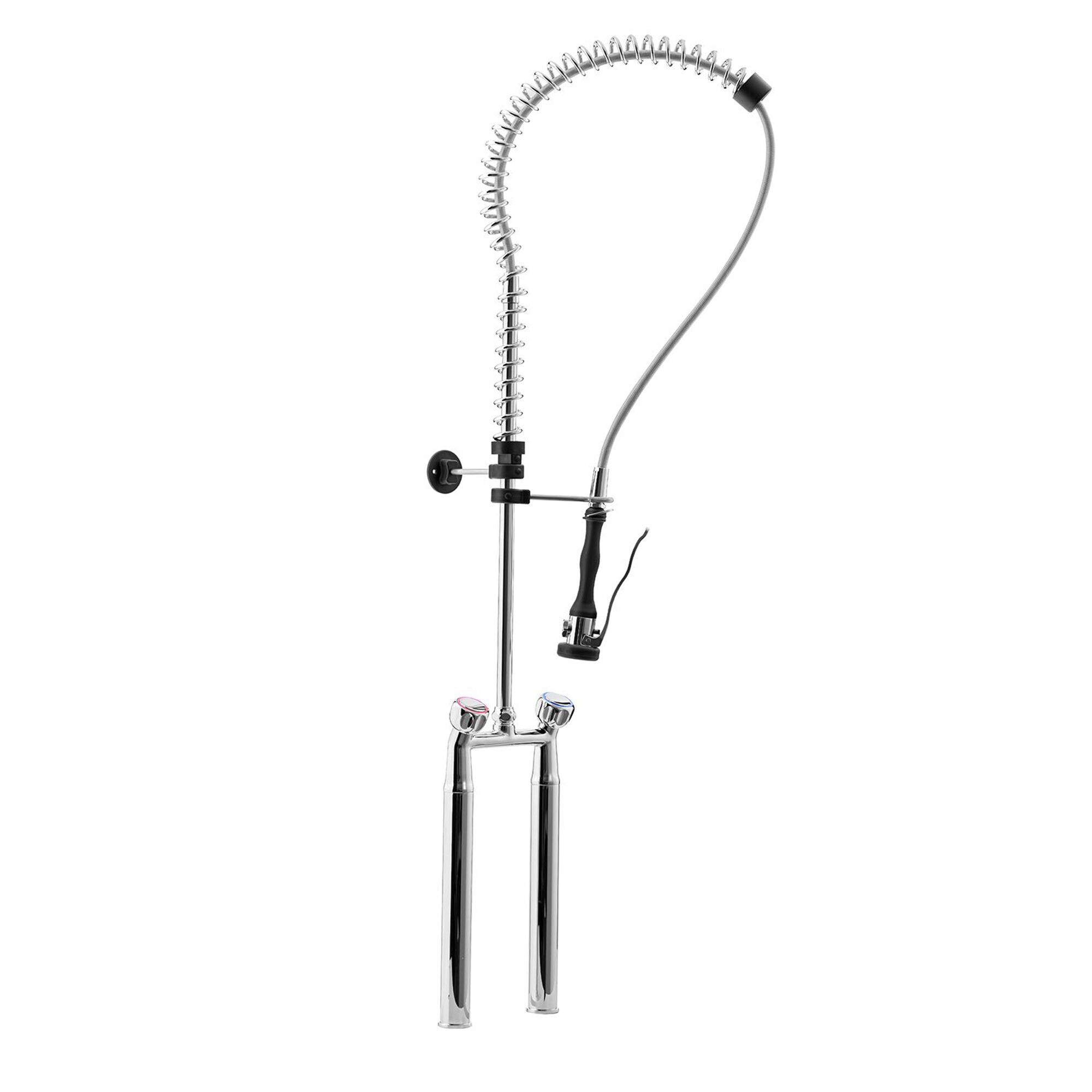 Terry Rinser Valve Commercial Two-hole Pre-Rinser with Mixer Tap Deck-Mount – Twin Mixing ...
