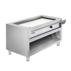 Grelhador Teppanyaki a gás - 8,5kW - Grelha lisa - Cozedura frontal