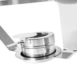Chafing mísa - kulatá - s rolovacím krytem