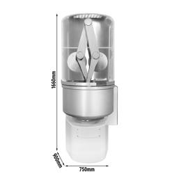 Pastane hamur yoğurma makinesi - 140 litre / 80 kg - 2 hız ayarlı - Kolları uzatılmış