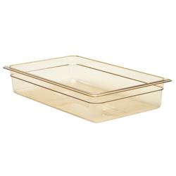 (6 stuks) CAMBRO | H-PAN™ - Hittebestendige Gastronormbak 1/1 - Amber - Hoogte: 100mm