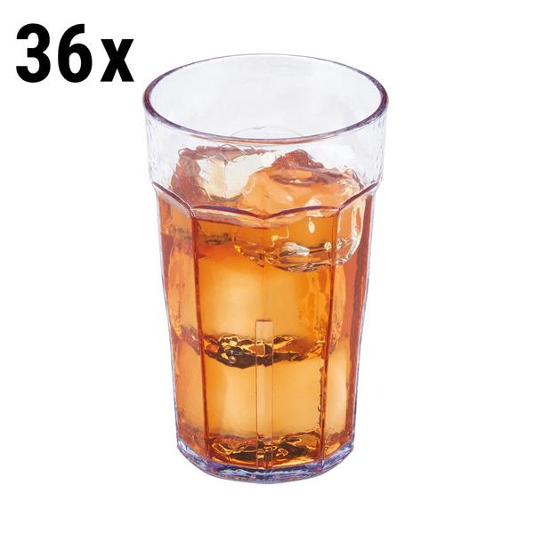 (36 unidades) CAMBRO | LAGUNA - Copo para beber - 296 ml - Sem BPA - Transparente