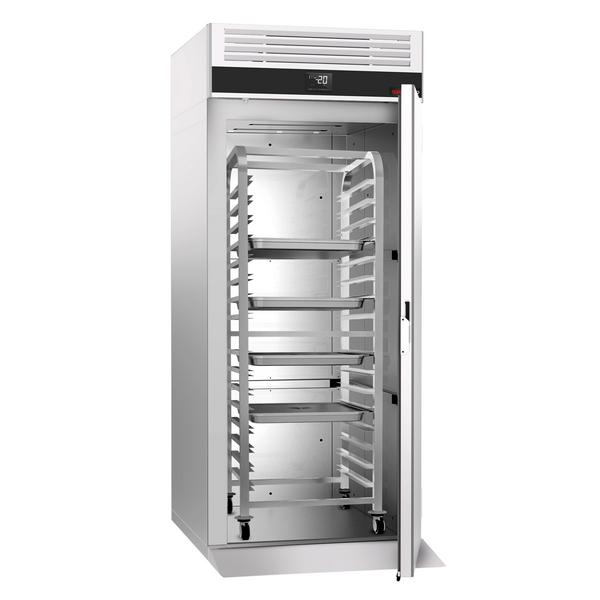 Roll-in koelkast RVS PREMIUM - GN 2/1 - GN 1/1 - EN 600x400 - 910mm - 700liter - tot -2°C tot +8°C - met 1 deur - geforceerde koeling & automatische ontdooiing