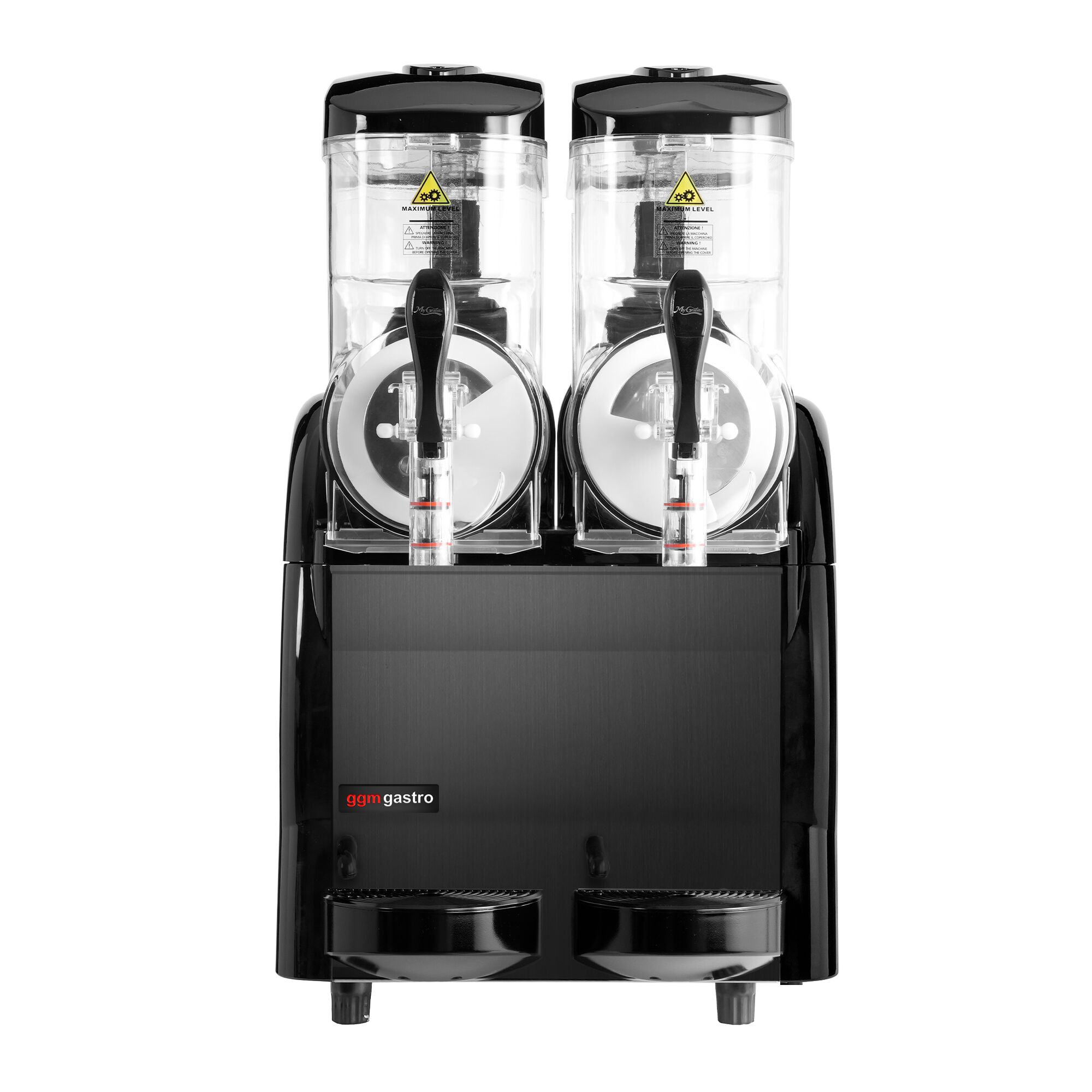 Machine à granita Professionnelle - 2x 12L - 880W - Noir