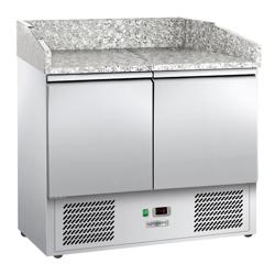 Pizzawerkbank ECO - 935x700mm - granieten werkblad - met 2 deuren