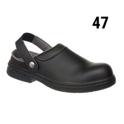 STEELITE| SB AE WRU Safety Clog – Black - Size 47 - Steel Toe Cap - Slip-Resistant