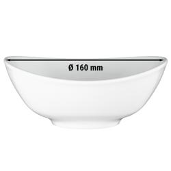 (4 pieces) SELTMANN WEIDEN | Soup bowl – porcelain - oval - 160x135 mm - white