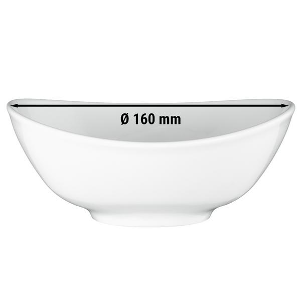 (4 pieces) SELTMANN WEIDEN | Soup bowl – porcelain - oval - 160x135 mm - white