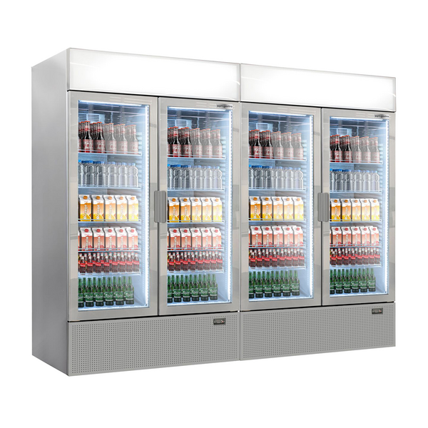 (2 piezas) Refrigerador de bebidas - 2096 litros (volumen neto) - GRIS