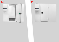 Cella congelatore - 1200x1500mm - 2,2m³ - incl. unità congelatore e lamelle