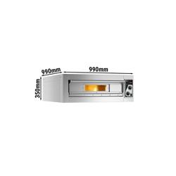 (2 stuks) Elektrische pizzaoven - 4+4x 33cm - Handmatig