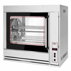 Elektro Rotations Hähnchengrill - 10 kW - mit 7 Drehkörben für bis zu bis zu 42 Hähnchen