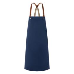 (6 pieces) KARLOWSKY | Green Generation Bib Apron – Steel Blue – Recycled Plastic – 700x850 mm
