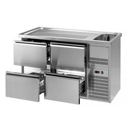 Barkoelkast PREMIUM PLUS - 1550x700mm - 4 laden