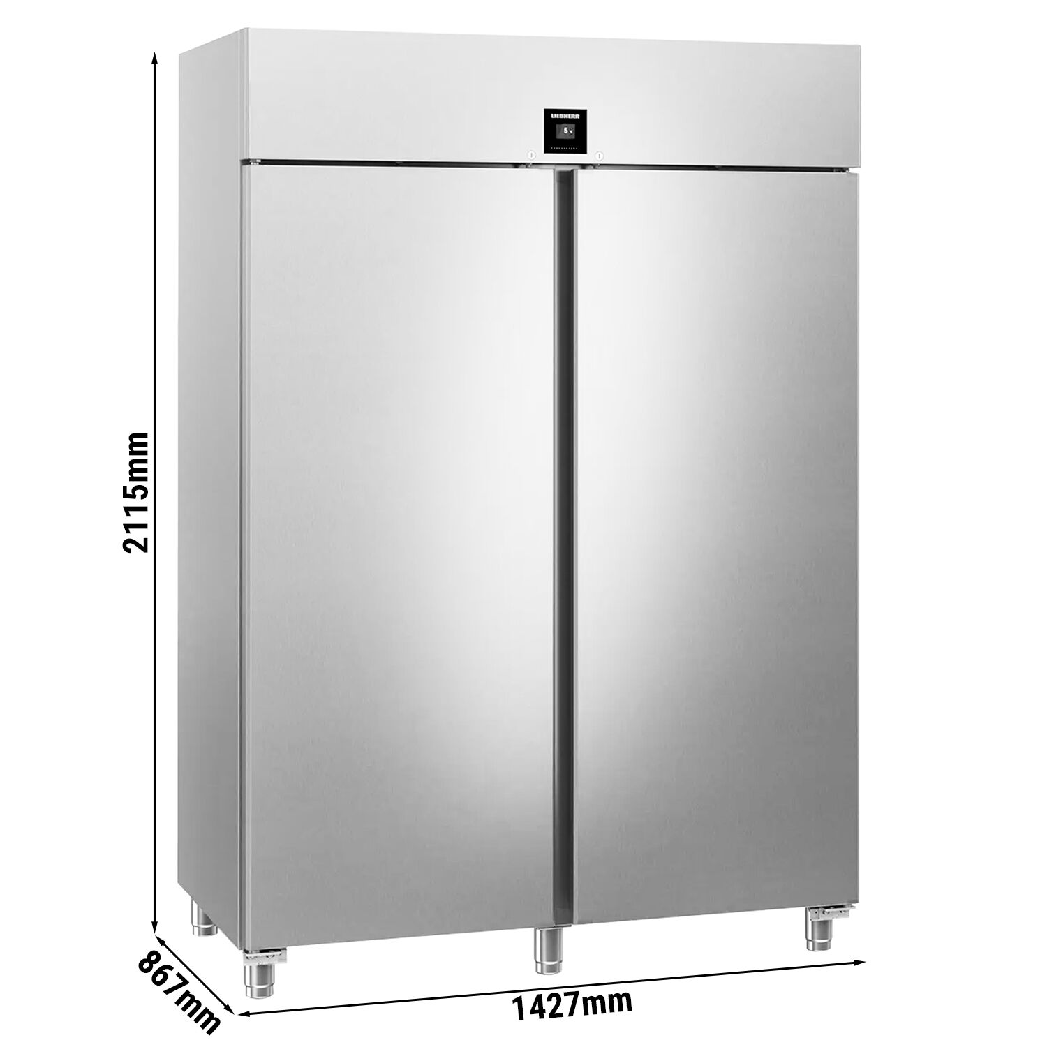 LIEBHERR | Réfrigérateur en inox PERFECTION – 1360 litres – GN 2/1 – intérieur en inox – avec 2 portes et WiFi