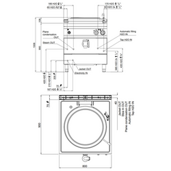 Elektrisk kogekar 100 liter (16 kW) - indirekte opvarmning