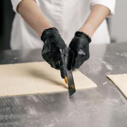 Bäckerei-Langwirkmaschine mit Förderband - für Baguette & Sandwichbrot - 4 Zylinder - 3000 Stk./h