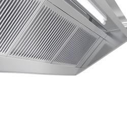 Wandafzuigkap 2,4 m - met motor, regelaar, filter en verlichting