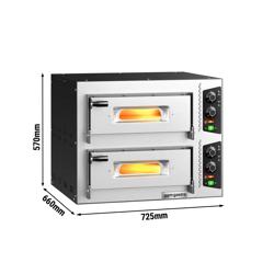 Elektrische pizzaoven - 4+4x 25cm - Handmatig