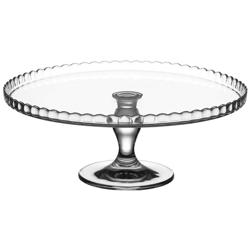 (2 pcs) Etagere / Buffet Stand - Mini Patisserie - serving plate with foot & hood - Glass - Height: 262mm