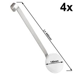 (4 Stück) Reislöffel - Ø 140mm - Länge: 440mm - Edelstahl