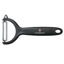 VICTORINOX | Cuțit pentru curățat roșii/kiwi cu lamă zimțată - Negru
