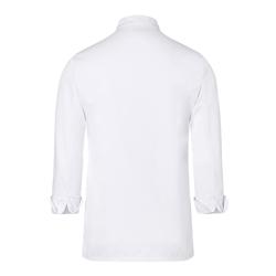 (6 pieces) KARLOWSKY | Basic Chef Jacket – Unisex - White - L - 10 Ball Buttons