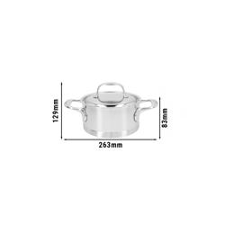 DEMEYERE| Atlantis 7 Casserole with Lid – Ø 16 cm - 18/10 Stainless Steel - Induction Ready