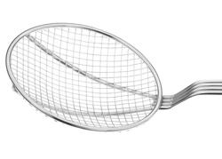 Fritovací naběračka - Ø 143 mm - délka rukojeti: 340 mm - nerezová ocel