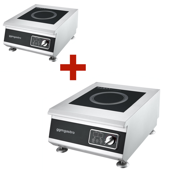 (2 peças) fogão de indução - 5 kW