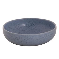 (6 pcs) SANDY LOAM | Deep Plate - Stoneware - Ø160mm - Blue