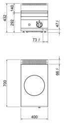 Induction wok - 3.5kW - 1 cooking zone - Ø 300mm